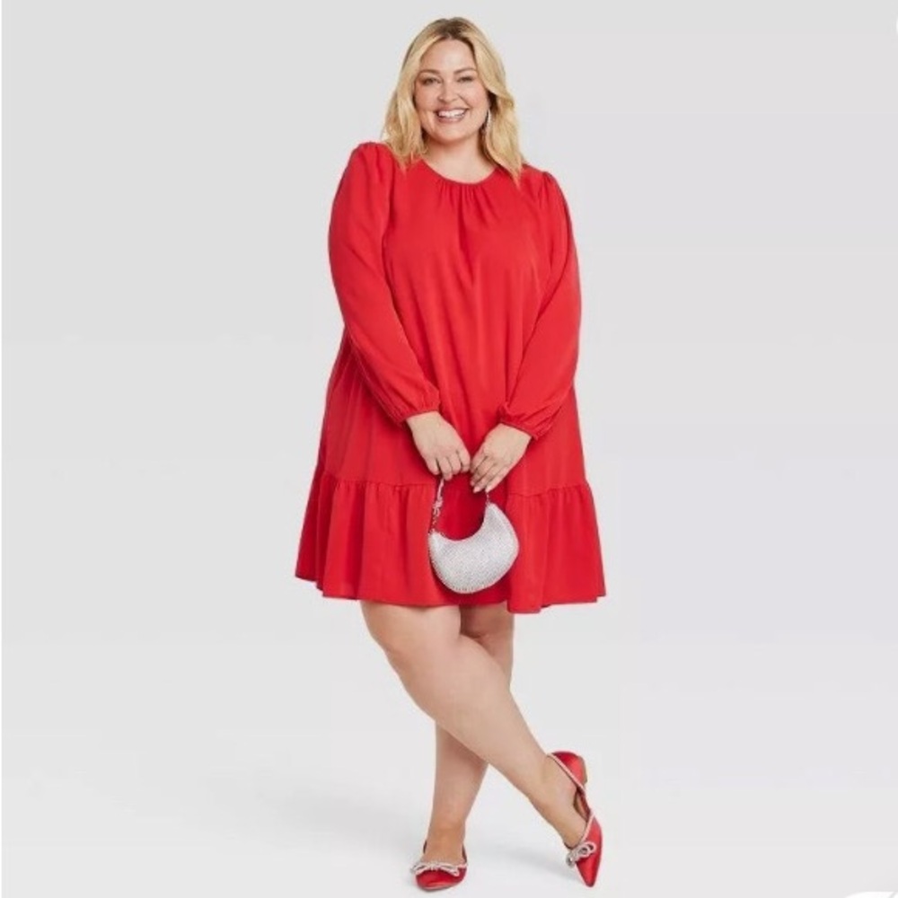 Ava & Viv tiered shift dress